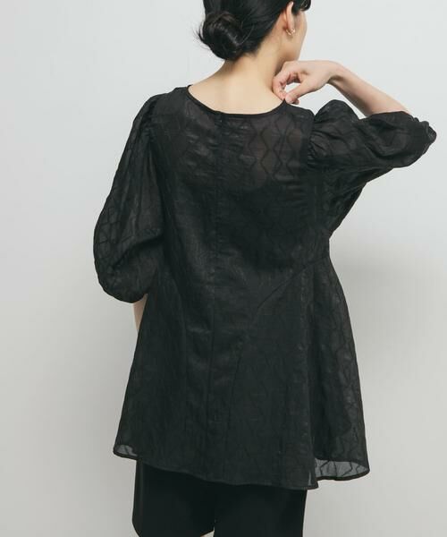 KBF / ケービーエフ シャツ・ブラウス | パネルラインシアーブラウス | 詳細28