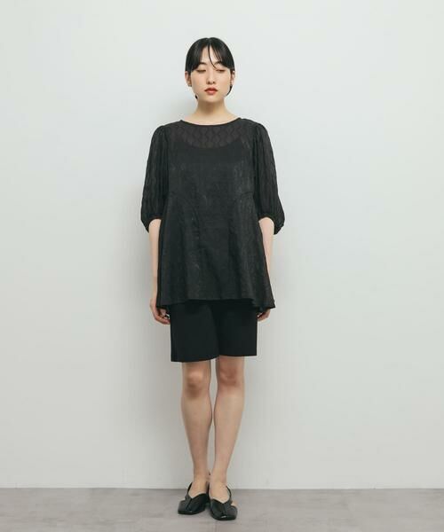 KBF / ケービーエフ シャツ・ブラウス | パネルラインシアーブラウス | 詳細30