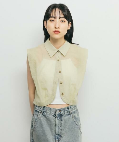 KBF / ケービーエフ シャツ・ブラウス | ショルダータックコンパクトシャツ | 詳細5