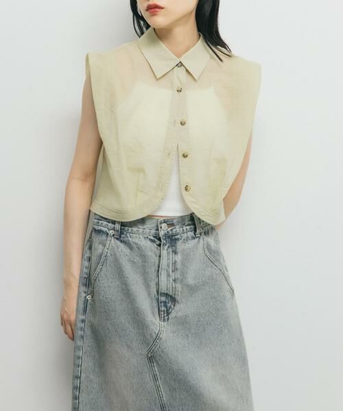 KBF / ケービーエフ シャツ・ブラウス | ショルダータックコンパクトシャツ | 詳細6