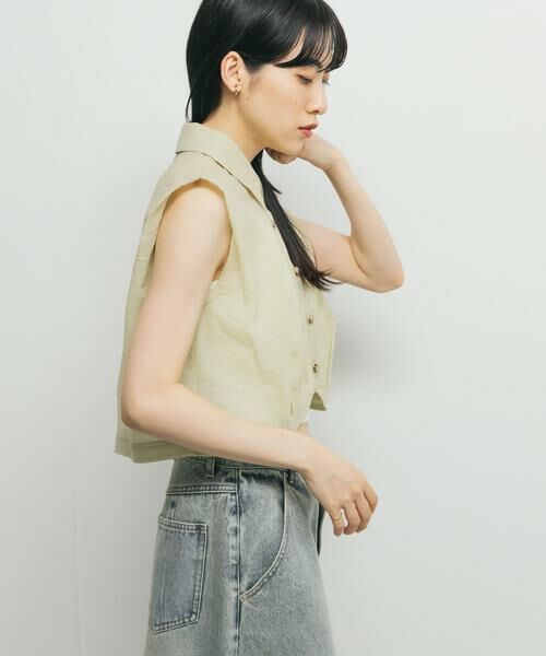 KBF / ケービーエフ シャツ・ブラウス | ショルダータックコンパクトシャツ | 詳細7