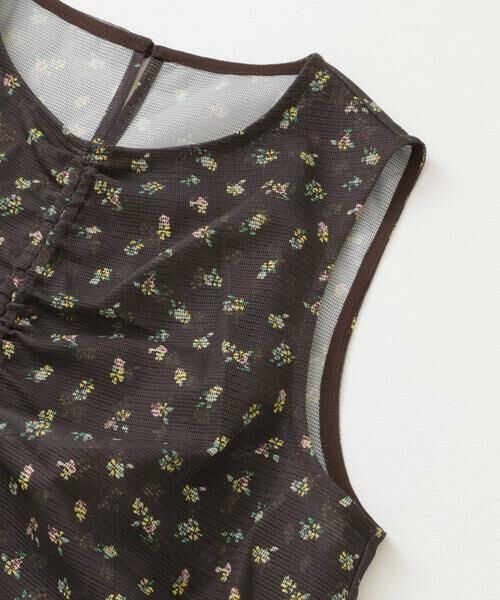 KBF / ケービーエフ シャツ・ブラウス | フラワープリントメッシュトップス | 詳細9