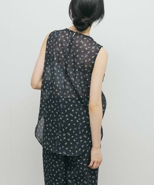 KBF / ケービーエフ シャツ・ブラウス | フラワープリントメッシュトップス | 詳細10