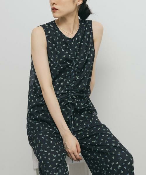 KBF / ケービーエフ シャツ・ブラウス | フラワープリントメッシュトップス | 詳細15