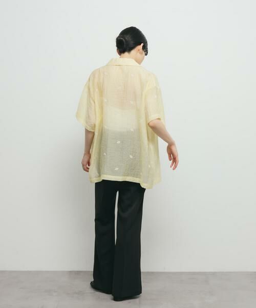 KBF / ケービーエフ シャツ・ブラウス | エンブロイダリーシアーシャツ | 詳細6