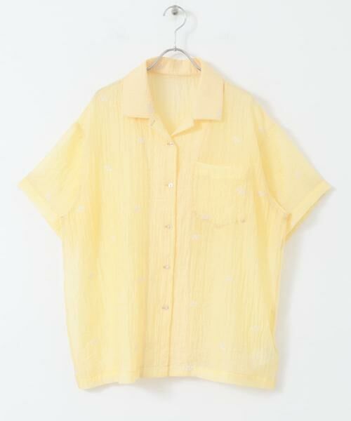 KBF / ケービーエフ シャツ・ブラウス | エンブロイダリーシアーシャツ | 詳細7