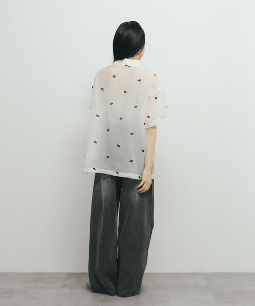 KBF / ケービーエフ シャツ・ブラウス | エンブロイダリーシアーシャツ | 詳細18