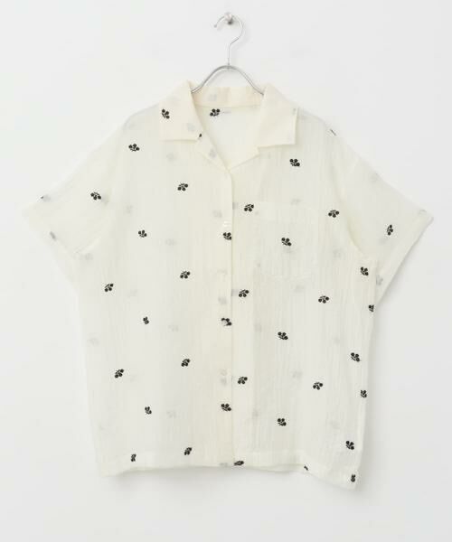 KBF / ケービーエフ シャツ・ブラウス | エンブロイダリーシアーシャツ | 詳細19