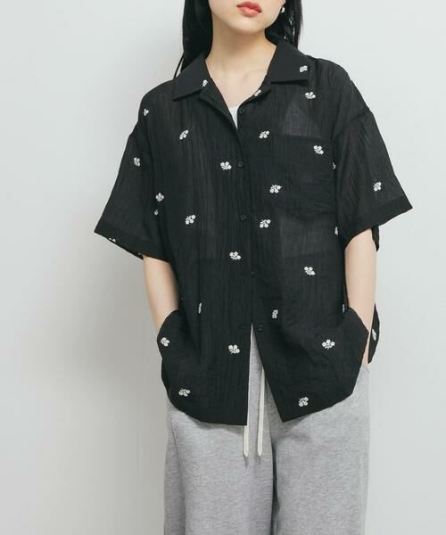KBF / ケービーエフ シャツ・ブラウス | エンブロイダリーシアーシャツ | 詳細21
