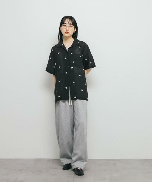 KBF / ケービーエフ シャツ・ブラウス | エンブロイダリーシアーシャツ | 詳細24