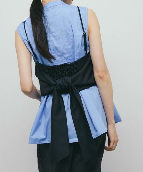 KBF / ケービーエフ シャツ・ブラウス | ビスチェSETピンタックシャツ | 詳細1