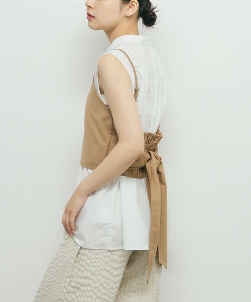 KBF / ケービーエフ シャツ・ブラウス | ビスチェSETピンタックシャツ | 詳細9