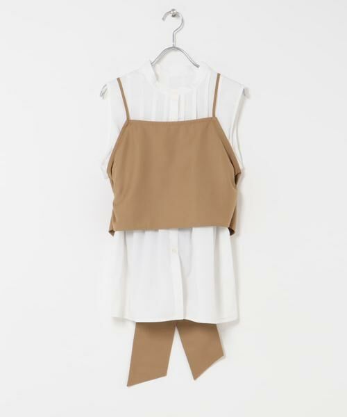 KBF / ケービーエフ シャツ・ブラウス | ビスチェSETピンタックシャツ | 詳細13