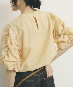 KBF / ケービーエフ シャツ・ブラウス | シャーリングスリーブブラウス