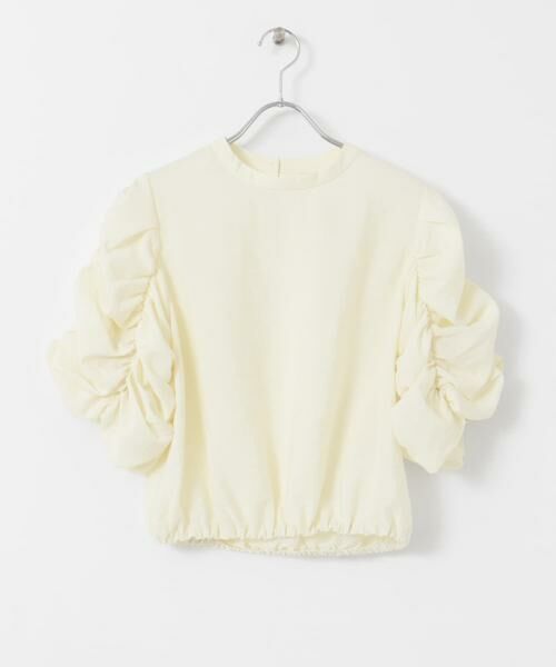 KBF / ケービーエフ シャツ・ブラウス | シャーリングスリーブブラウス | 詳細23