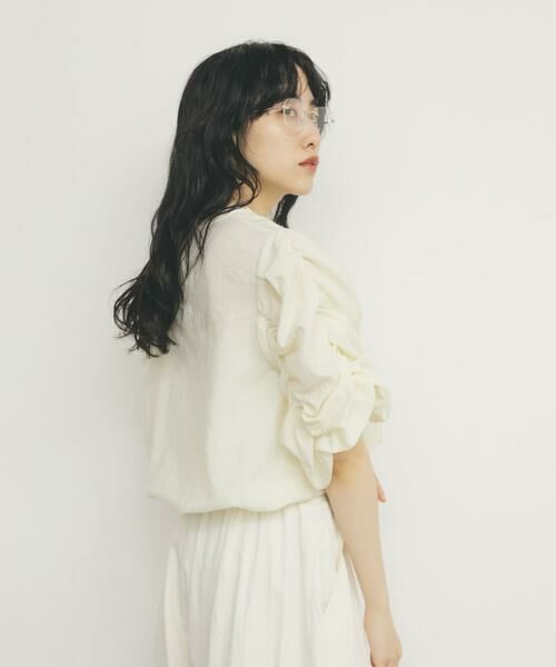 KBF / ケービーエフ シャツ・ブラウス | シャーリングスリーブブラウス | 詳細16