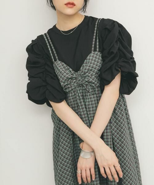 KBF / ケービーエフ シャツ・ブラウス | シャーリングスリーブブラウス | 詳細25