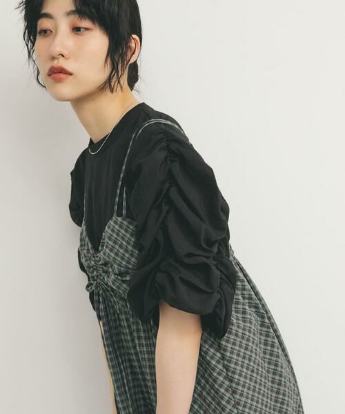 KBF / ケービーエフ シャツ・ブラウス | シャーリングスリーブブラウス | 詳細26