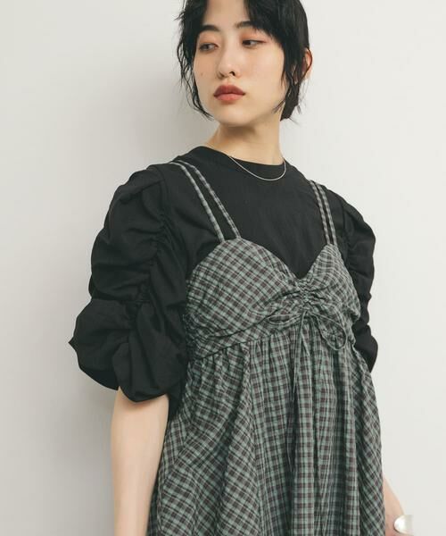 KBF / ケービーエフ シャツ・ブラウス | シャーリングスリーブブラウス | 詳細27