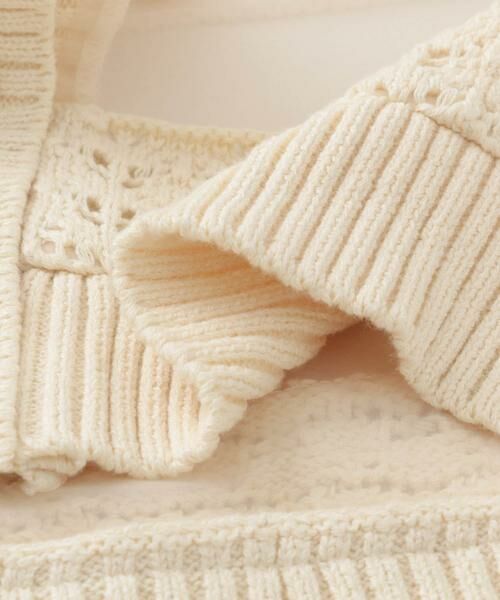 KBF / ケービーエフ シャツ・ブラウス | クロシェニットドッキングブラウス | 詳細12