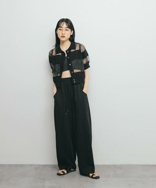 KBF / ケービーエフ シャツ・ブラウス | クロシェニットドッキングブラウス | 詳細19