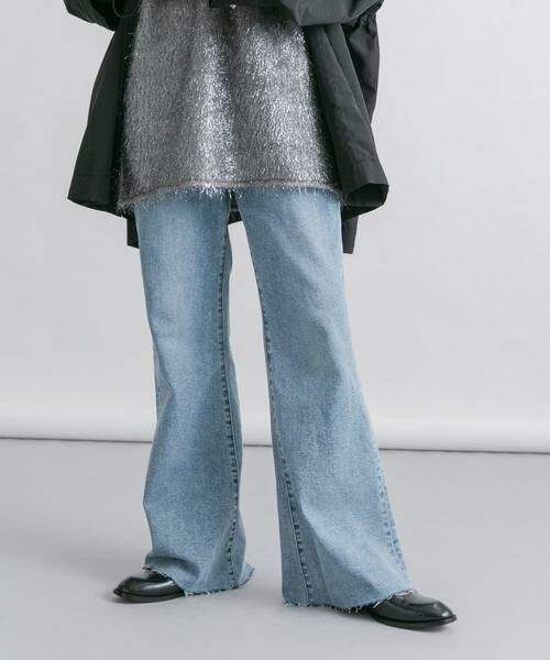 KBF / ケービーエフ デニムパンツ | 『34サイズ/低身長向けも展開』ストレッチフレアデニム | 詳細10