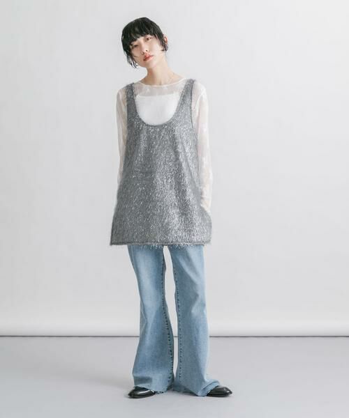 KBF / ケービーエフ デニムパンツ | 『34サイズ/低身長向けも展開』ストレッチフレアデニム | 詳細2