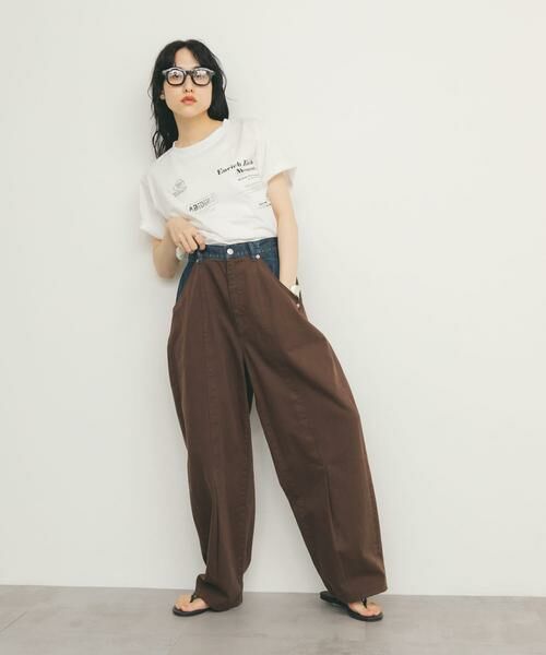 KBF / ケービーエフ その他パンツ | 『2サイズ展開』バイカラーコクーンパンツ | 詳細5