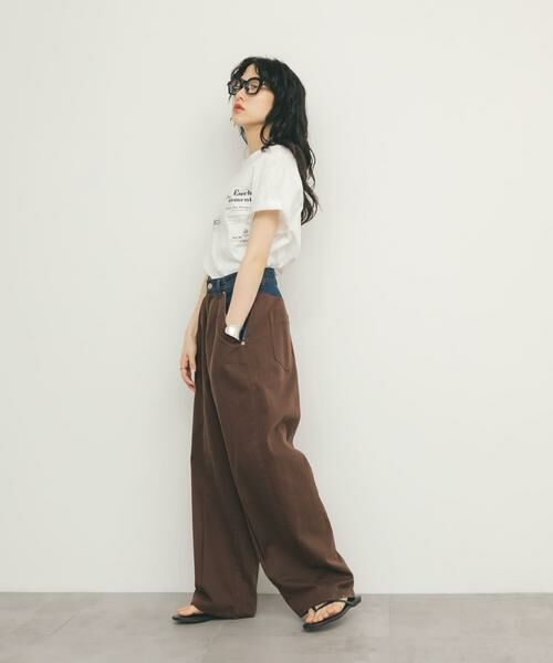 KBF / ケービーエフ その他パンツ | 『2サイズ展開』バイカラーコクーンパンツ | 詳細6