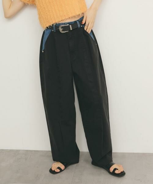 KBF / ケービーエフ その他パンツ | 『2サイズ展開』バイカラーコクーンパンツ | 詳細15