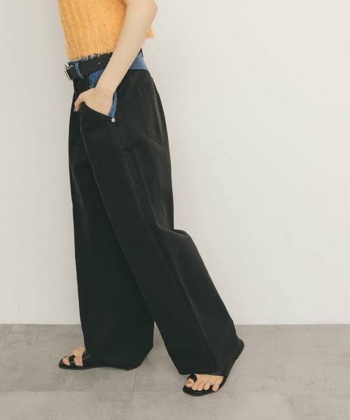 KBF / ケービーエフ その他パンツ | 『2サイズ展開』バイカラーコクーンパンツ | 詳細17