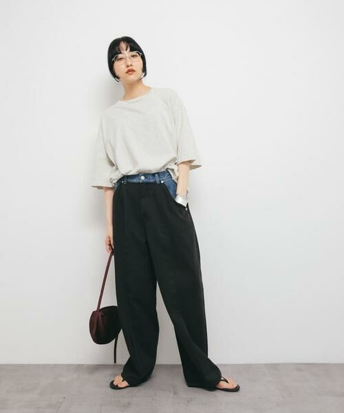 KBF / ケービーエフ その他パンツ | 『2サイズ展開』バイカラーコクーンパンツ | 詳細22