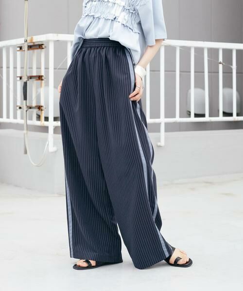 KBF / ケービーエフ その他パンツ | ストライプラインイージーパンツ | 詳細1