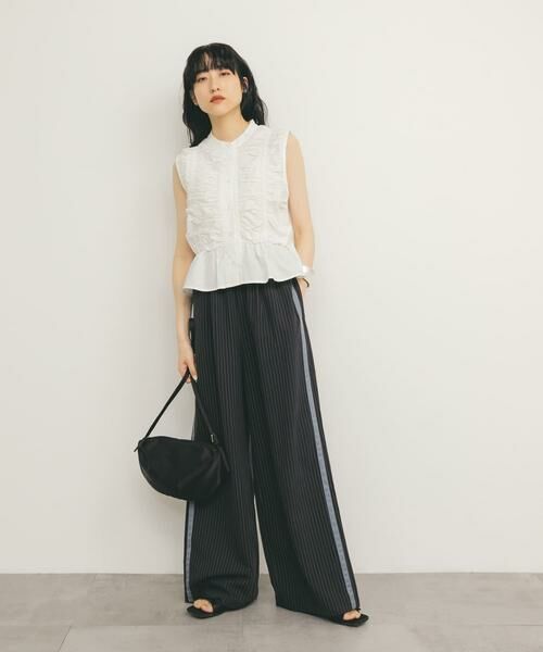 KBF / ケービーエフ その他パンツ | ストライプラインイージーパンツ | 詳細5