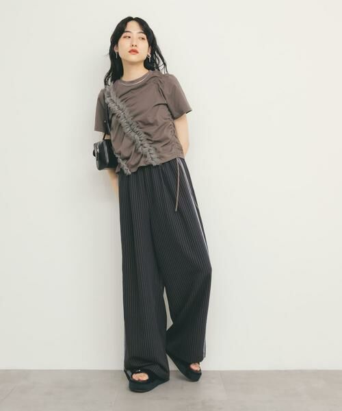 KBF / ケービーエフ その他パンツ | ストライプラインイージーパンツ | 詳細6