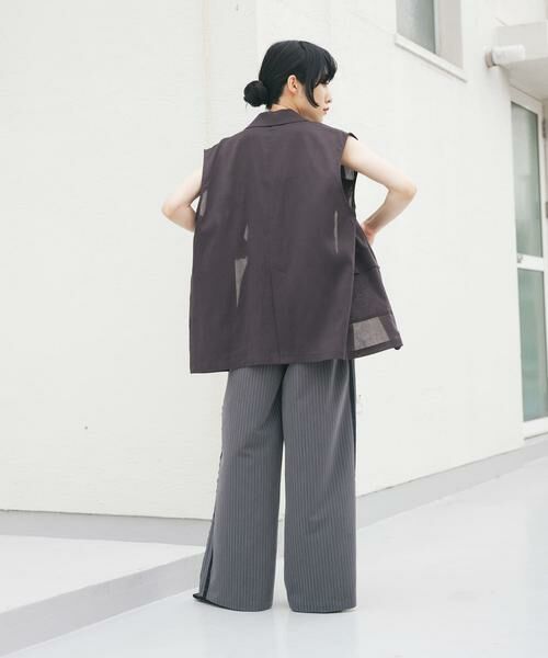 KBF / ケービーエフ その他パンツ | ストライプラインイージーパンツ | 詳細19