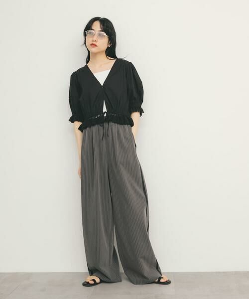 KBF / ケービーエフ その他パンツ | ストライプラインイージーパンツ | 詳細20