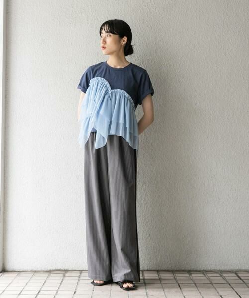 KBF / ケービーエフ その他パンツ | ストライプラインイージーパンツ | 詳細21