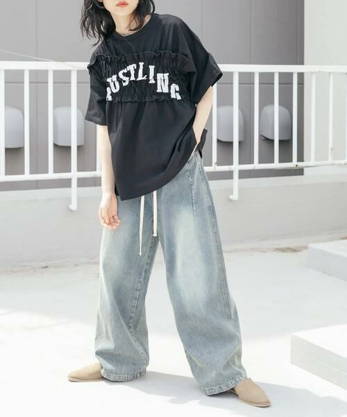 KBF / ケービーエフ デニムパンツ | 『2サイズ展開』ドローストリングデニム | 詳細1