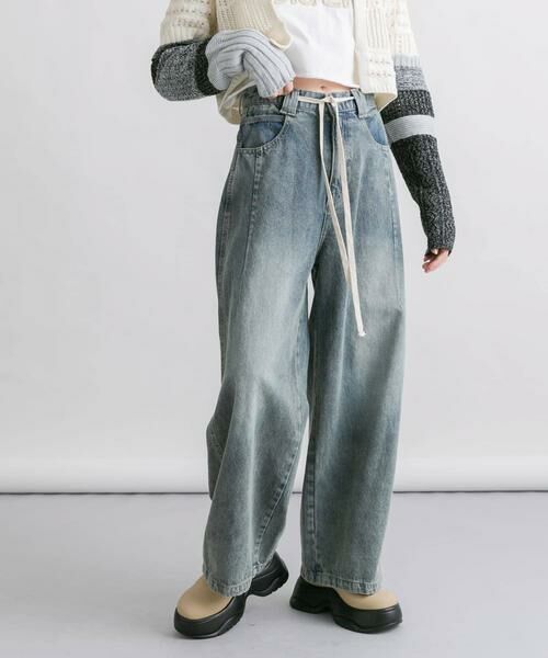 KBF / ケービーエフ デニムパンツ | 『2サイズ展開』ドローストリングデニム | 詳細2