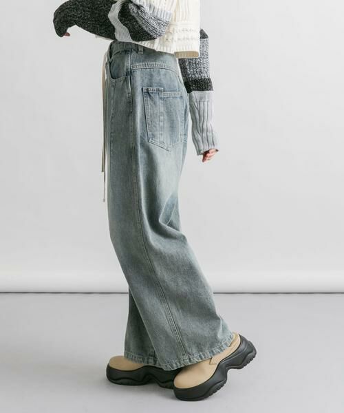 KBF / ケービーエフ デニムパンツ | 『2サイズ展開』ドローストリングデニム | 詳細3