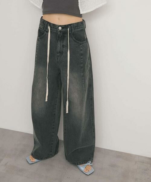 KBF / ケービーエフ デニムパンツ | 『2サイズ展開』ドローストリングデニム | 詳細15