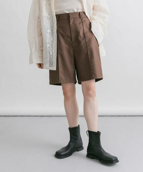 KBF / ケービーエフ ショート・ハーフ・半端丈パンツ | ピンタックショートパンツ | 詳細2