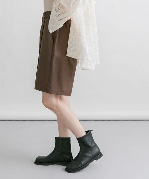 KBF / ケービーエフ ショート・ハーフ・半端丈パンツ | ピンタックショートパンツ | 詳細3