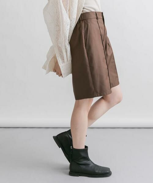 KBF / ケービーエフ ショート・ハーフ・半端丈パンツ | ピンタックショートパンツ | 詳細4