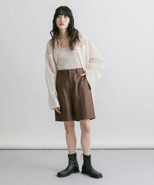 KBF / ケービーエフ ショート・ハーフ・半端丈パンツ | ピンタックショートパンツ | 詳細5