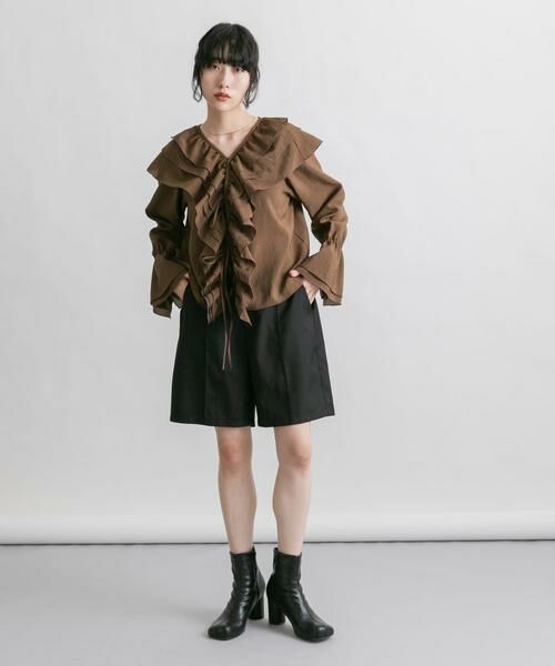 KBF / ケービーエフ ショート・ハーフ・半端丈パンツ | ピンタックショートパンツ | 詳細14