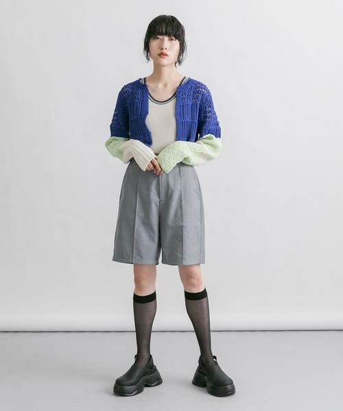 KBF / ケービーエフ ショート・ハーフ・半端丈パンツ | ピンタックショートパンツ | 詳細25