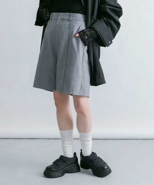 KBF / ケービーエフ ショート・ハーフ・半端丈パンツ | ピンタックショートパンツ | 詳細28