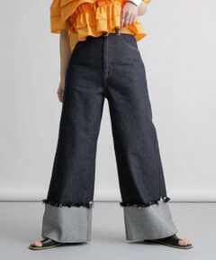 KBF / ケービーエフ デニムパンツ | ロールアップワイドデニム